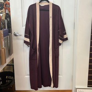 Dior Burgundy and Beige Robe